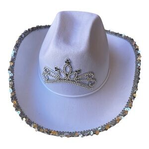 Music Festival light up Cowboy Hat with Rhinestone Tiara